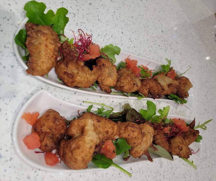 Assiettes d'accras morues Martinique