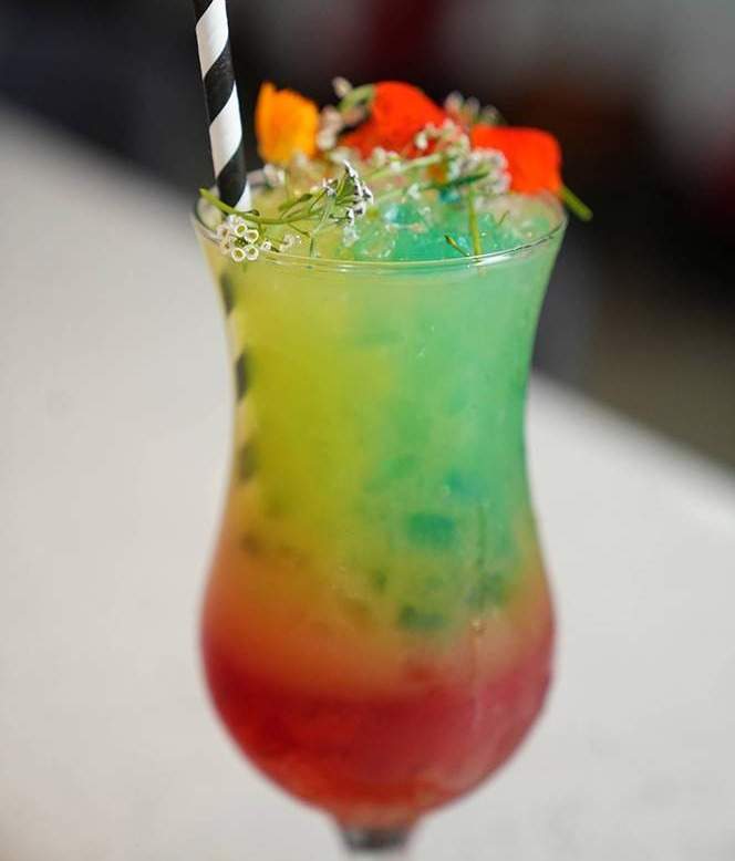 Cocktail de trois couleurs Martinique